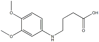 4-[(3,4-dimethoxyphenyl)amino]butanoic acid Struktur