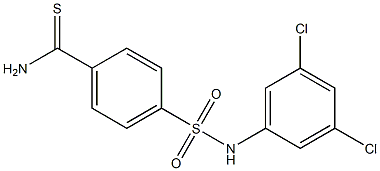 4-[(3,5-dichlorophenyl)sulfamoyl]benzene-1-carbothioamide Struktur