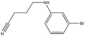 4-[(3-bromophenyl)amino]butanenitrile Struktur