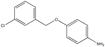 4-[(3-chlorophenyl)methoxy]aniline Struktur