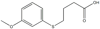 4-[(3-methoxyphenyl)sulfanyl]butanoic acid Struktur