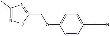 4-[(3-methyl-1,2,4-oxadiazol-5-yl)methoxy]benzonitrile Struktur