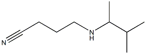 4-[(3-methylbutan-2-yl)amino]butanenitrile Struktur