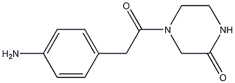 4-[(4-aminophenyl)acetyl]piperazin-2-one Struktur