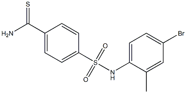 4-[(4-bromo-2-methylphenyl)sulfamoyl]benzene-1-carbothioamide Struktur