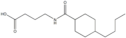 4-[(4-butylcyclohexyl)formamido]butanoic acid Struktur