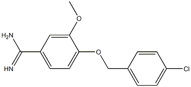 4-[(4-chlorobenzyl)oxy]-3-methoxybenzenecarboximidamide Struktur