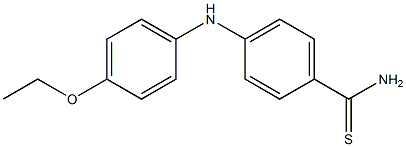 4-[(4-ethoxyphenyl)amino]benzene-1-carbothioamide Struktur