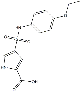 4-[(4-ethoxyphenyl)sulfamoyl]-1H-pyrrole-2-carboxylic acid Struktur