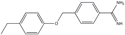 4-[(4-ethylphenoxy)methyl]benzenecarboximidamide Struktur