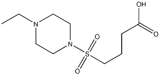 4-[(4-ethylpiperazine-1-)sulfonyl]butanoic acid Struktur