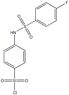 4-[(4-fluorobenzene)sulfonamido]benzene-1-sulfonyl chloride Struktur