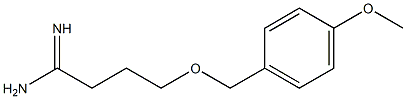 4-[(4-methoxyphenyl)methoxy]butanimidamide Struktur