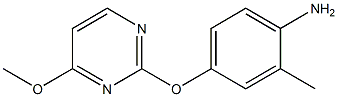 4-[(4-methoxypyrimidin-2-yl)oxy]-2-methylaniline Struktur