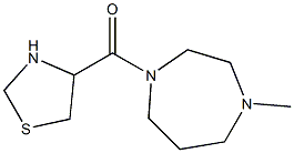 4-[(4-methyl-1,4-diazepan-1-yl)carbonyl]-1,3-thiazolidine Struktur