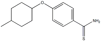 4-[(4-methylcyclohexyl)oxy]benzene-1-carbothioamide Struktur