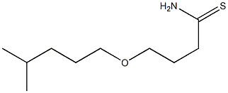 4-[(4-methylpentyl)oxy]butanethioamide Struktur