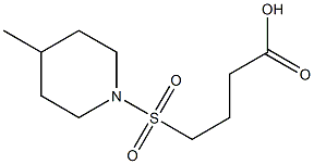 4-[(4-methylpiperidine-1-)sulfonyl]butanoic acid Struktur