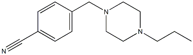 4-[(4-propylpiperazin-1-yl)methyl]benzonitrile Struktur