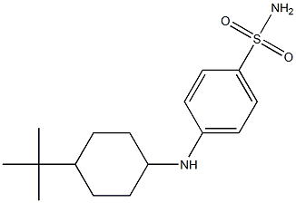 4-[(4-tert-butylcyclohexyl)amino]benzene-1-sulfonamide Struktur