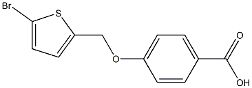 4-[(5-bromothien-2-yl)methoxy]benzoic acid Struktur