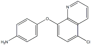 4-[(5-chloroquinolin-8-yl)oxy]aniline Struktur