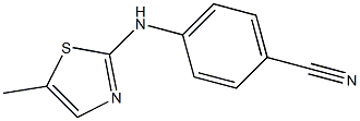 4-[(5-methyl-1,3-thiazol-2-yl)amino]benzonitrile Struktur