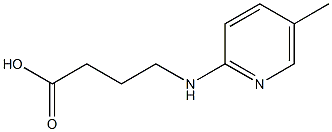 4-[(5-methylpyridin-2-yl)amino]butanoic acid Struktur