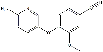 4-[(6-aminopyridin-3-yl)oxy]-3-methoxybenzonitrile Struktur