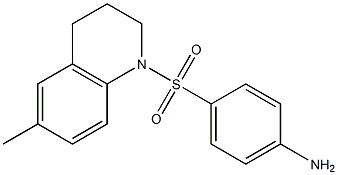 4-[(6-methyl-1,2,3,4-tetrahydroquinoline-1-)sulfonyl]aniline Struktur