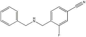 4-[(benzylamino)methyl]-3-fluorobenzonitrile Struktur