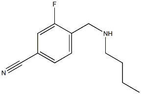 4-[(butylamino)methyl]-3-fluorobenzonitrile Struktur