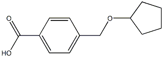 4-[(cyclopentyloxy)methyl]benzoic acid Struktur