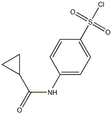 4-[(cyclopropylcarbonyl)amino]benzenesulfonyl chloride Struktur