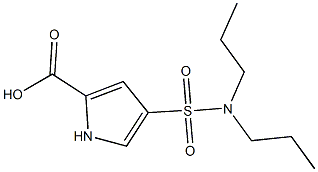 4-[(dipropylamino)sulfonyl]-1H-pyrrole-2-carboxylic acid Struktur