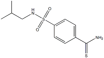 4-[(isobutylamino)sulfonyl]benzenecarbothioamide Struktur