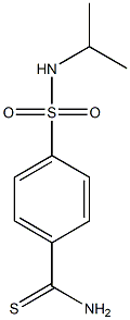 4-[(isopropylamino)sulfonyl]benzenecarbothioamide Struktur