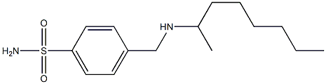 4-[(octan-2-ylamino)methyl]benzene-1-sulfonamide Struktur