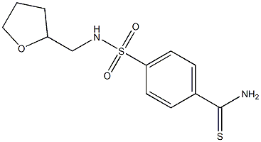 4-[(oxolan-2-ylmethyl)sulfamoyl]benzene-1-carbothioamide Struktur