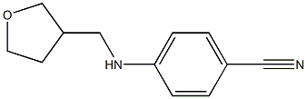 4-[(oxolan-3-ylmethyl)amino]benzonitrile Struktur