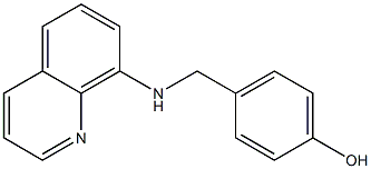 4-[(quinolin-8-ylamino)methyl]phenol Struktur