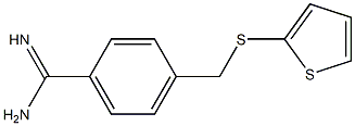 4-[(thiophen-2-ylsulfanyl)methyl]benzene-1-carboximidamide Struktur