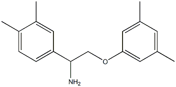 4-[1-amino-2-(3,5-dimethylphenoxy)ethyl]-1,2-dimethylbenzene Struktur