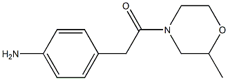 4-[2-(2-methylmorpholin-4-yl)-2-oxoethyl]aniline Struktur