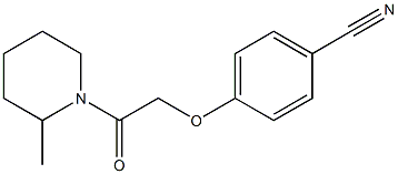 4-[2-(2-methylpiperidin-1-yl)-2-oxoethoxy]benzonitrile Struktur