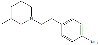 4-[2-(3-methylpiperidin-1-yl)ethyl]aniline Struktur