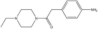 4-[2-(4-ethylpiperazin-1-yl)-2-oxoethyl]aniline Struktur