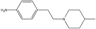 4-[2-(4-methylpiperidin-1-yl)ethyl]aniline Struktur