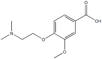 4-[2-(dimethylamino)ethoxy]-3-methoxybenzoic acid Struktur