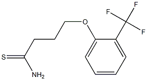 4-[2-(trifluoromethyl)phenoxy]butanethioamide Struktur